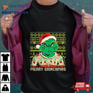 Grinch Christmas Pattern Christmas Tshirt