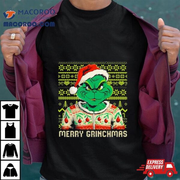 Grinch Christmas Pattern Christmas T Shirt