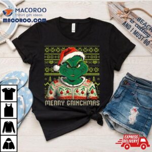 Grinch Christmas Pattern Christmas Tshirt