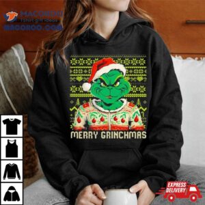 Grinch Christmas Pattern Christmas Tshirt