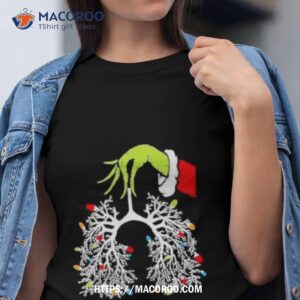 Grinch Hand Respiratory Therapist Christmas Gift Shirt