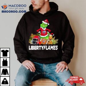 Grinch Liberty Flames Christmas Tshirt