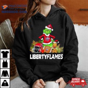 Grinch Liberty Flames Christmas Tshirt