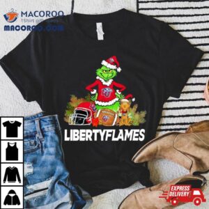 Grinch Liberty Flames Christmas Tshirt