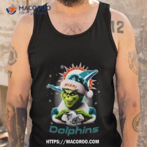 Grinch Perfect Gift For Fans Christmas Miami Dolphins Tank Top
