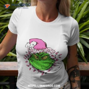 Grinch Pink Christmas Lights Shirt