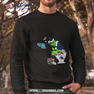 Grinch Santa Buffalo Bills Toilet Christmas 2023 Sweatshirt