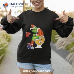 Grinch Santa Cincinnati Bengals Toilet Christmas 2023 Sweatshirt 1