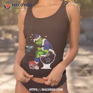 Grinch Santa New York Giants Toilet Christmas Shirt