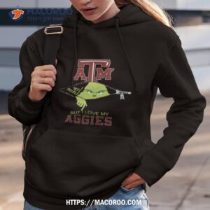 Grinch Zipper I Hate People But I Love My Texas A Amp M Aggies Hoodie 3