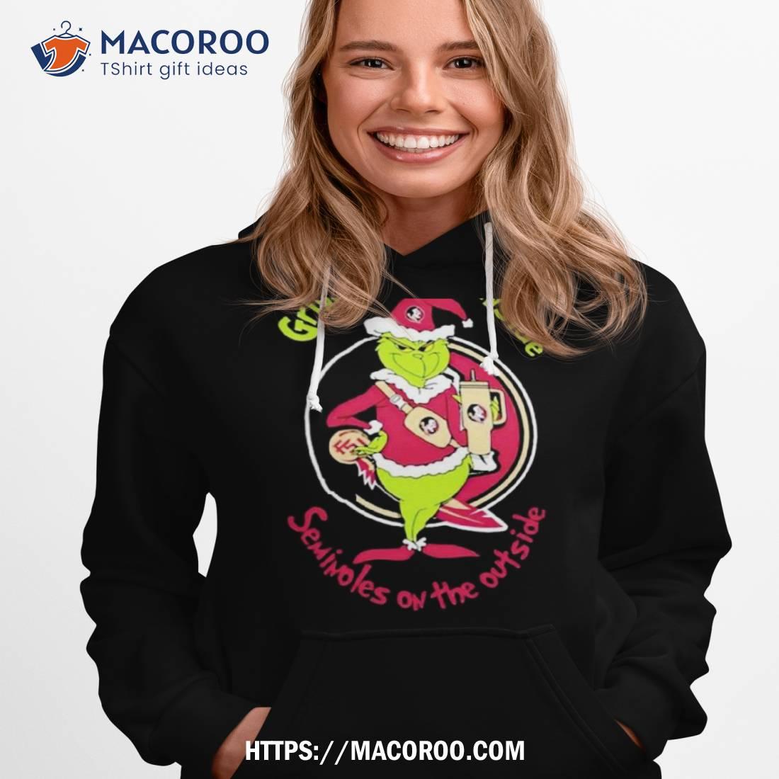 Grinchy On The Inside Florida State Seminoles On The Outside Christmas T Shirt Grinchy On The Inside Florida State Seminoles On The Outside Christmas T Shirt