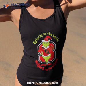 Grinchy On The Inside Nc State Wolfpack On The Outside Christmas T Shirt