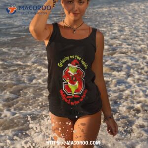 Grinchy On The Inside Nc State Wolfpack On The Outside Christmas Tank Top 3