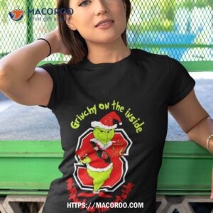 Grinchy On The Inside Nc State Wolfpack On The Outside Christmas Tshirt 1