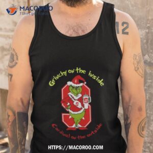 Grinchy On The Inside Stanford Cardinal On The Outside Christmas Tank Top
