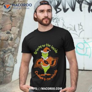 Grinchy On The Inside State Cowboys On The Outside Christmas Shirt