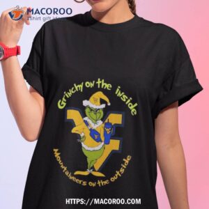 Grinchy On The Inside Virginia Mountaineers On The Outside Christmas Shirt