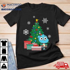 Gumball Watterson Around The Christmas Tree The Amazing World Tshirt