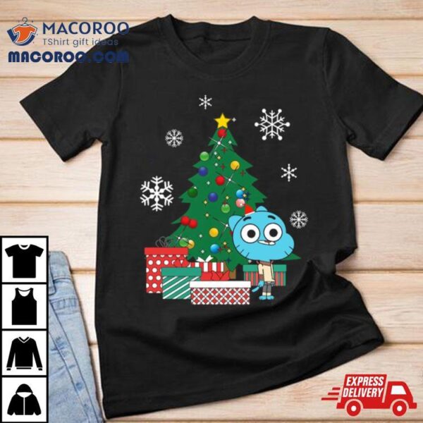 Gumball Watterson Around The Christmas Tree The Amazing World Shirt