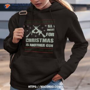 guns for christmas ugly hunting military hoodie 3