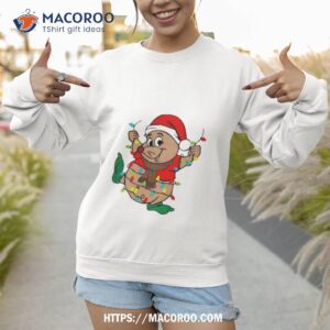 Gus Santa Hat Christmas Lights Shirt 3 Gus Santa Hat Christmas Lights Sweatshirt 1