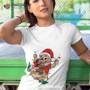 Gus Santa Hat Christmas Lights Shirt