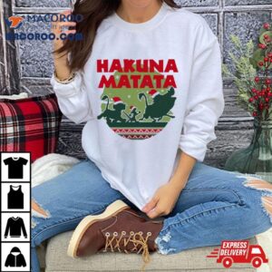 Hakuna Matata Simba Timon Pumbaa Christmas Tshirt