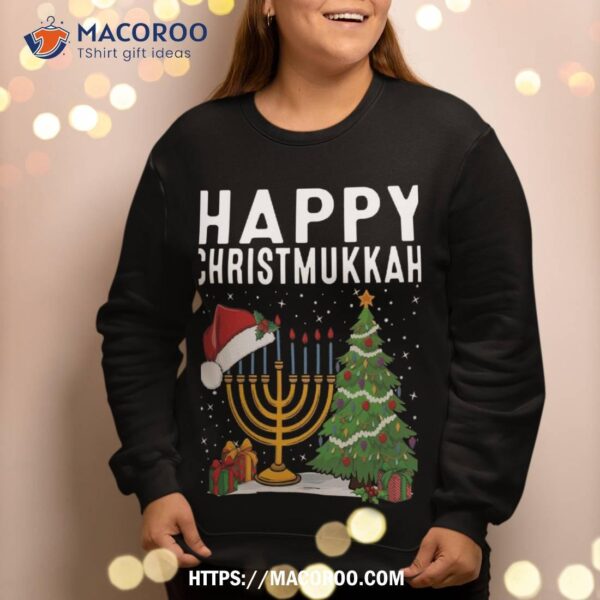 Happy Chrismukkah Funny Hanukkah Christmas Jewish Chanukah Sweatshirt