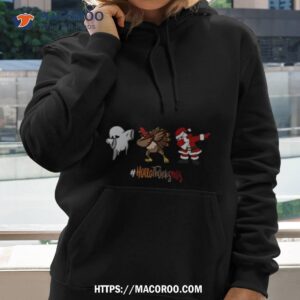 Happy Hallothanksmas Funny Halloween Thanksgiving Christmas T Shirt 1 happy hallothanksmas funny halloween thanksgiving christmas t shirt hoodie