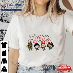 Happy Holidays Funny Squad Stranger Things Tshirt