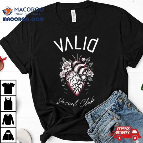 Heart Swoop Valid Social Club T Shirt