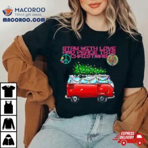 Hippie Christmas Retro Truck And Christmas Tree Shirt