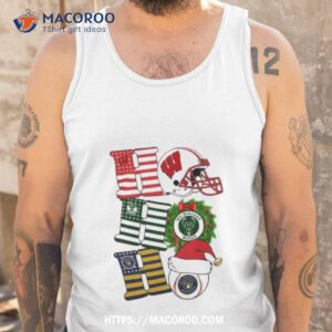 Ho Ho Ho Wisconsin Badgers X Milwaukee Bucks And Milwaukee Brewers Christmas Tank Top