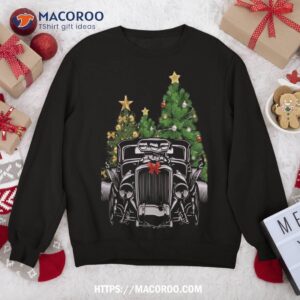 hot rod ugly christmas classic american car lover gift sweatshirt sweatshirt