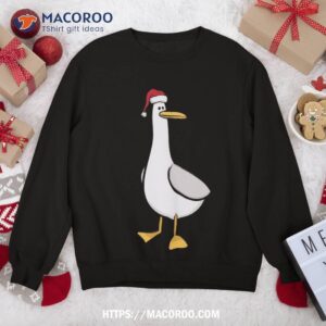 i love seagulls at christmas sweatshirt sweatshirt