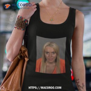 Iconic Mugshot Lindsay Lohan Tank Top 4