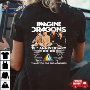 Imagine Dragons Th Anniversary Thank You For The Memories Signatures Tshirt