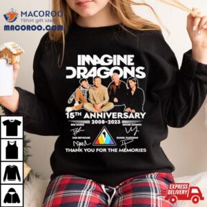 Imagine Dragons Th Anniversary Thank You For The Memories Signatures Tshirt