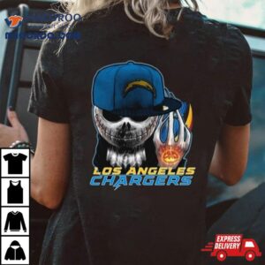 Jack Skellington Hat Los Angeles Chargers Tshirt