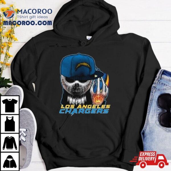 Jack Skellington Hat Los Angeles Chargers Shirt