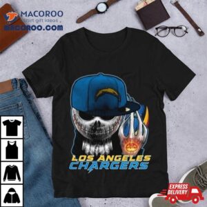 Jack Skellington Hat Los Angeles Chargers Tshirt