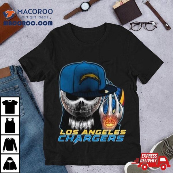 Jack Skellington Hat Los Angeles Chargers Shirt