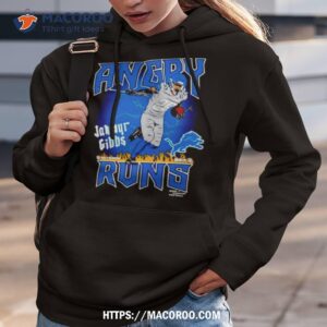 Jahmyr Gibbs Detroit Lions Angry Runs Player Shirt 1 Jahmyr Gibbs Detroit Lions Angry Runs Player Hoodie 3