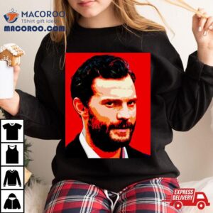 Jamie Dornan Red Graphic Shirt