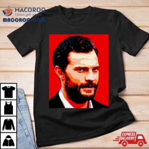 Jamie Dornan Red Graphic Tshirt