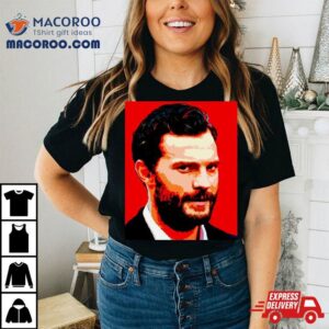 Jamie Dornan Red Graphic Tshirt
