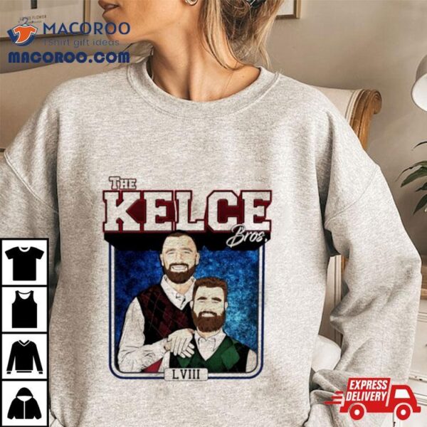 Jason Kelce And Travis Kelce Brothers Football 90s Fan Shirt