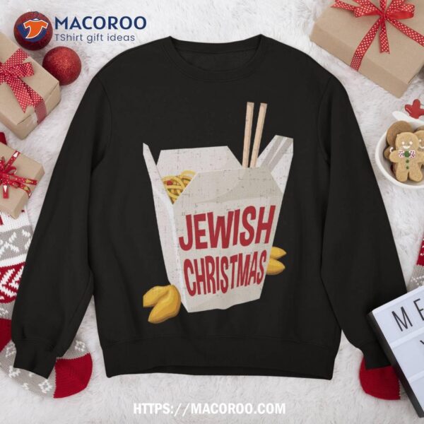 Jewish Christmas Funny Xmas Hanukkah Chinese Food Sweatshirt