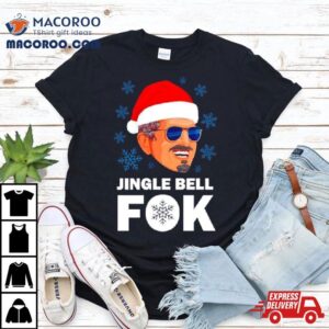 Jingle Bell Fok Santa Christmas Tshirt