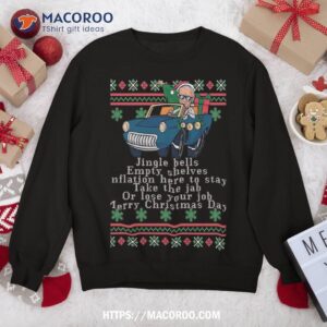 Jingle Joe Biden Funny Santa Trump Ugly Christmas Sweater Sweatshirt
